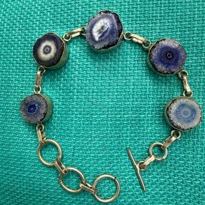 Blue Solar Quartz Bracelet
